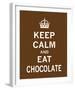 Keep Calm and Eat Chocolate-The Vintage Collection-Framed Giclee Print