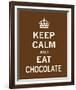 Keep Calm and Eat Chocolate-The Vintage Collection-Framed Giclee Print