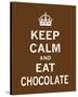 Keep Calm and Eat Chocolate-The Vintage Collection-Stretched Canvas