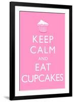 Keep Calm and Eat Cupcakes-null-Framed Art Print