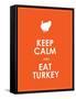 Keep Calm and Eat Turkey Background-place4design-Framed Stretched Canvas