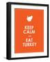 Keep Calm and Eat Turkey Background-place4design-Framed Art Print