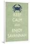 Keep Calm and Enjoy Savannah-Lantern Press-Framed Art Print