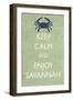 Keep Calm and Enjoy Savannah-Lantern Press-Framed Art Print
