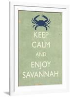 Keep Calm and Enjoy Savannah-Lantern Press-Framed Art Print