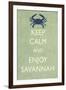 Keep Calm and Enjoy Savannah-Lantern Press-Framed Art Print