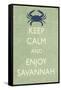 Keep Calm and Enjoy Savannah-Lantern Press-Framed Stretched Canvas