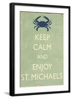 Keep Calm and Enjoy St. Michaels-Lantern Press-Framed Art Print