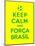 Keep Calm and Forca Brasil-Thomaspajot-Mounted Art Print