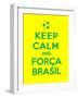 Keep Calm and Forca Brasil-Thomaspajot-Framed Art Print