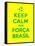 Keep Calm and Forca Brasil-Thomaspajot-Framed Stretched Canvas