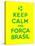 Keep Calm and Forca Brasil-Thomaspajot-Stretched Canvas