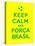 Keep Calm and Forca Brasil-Thomaspajot-Stretched Canvas