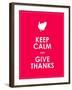 Keep Calm and Give Thanks Background-place4design-Framed Art Print