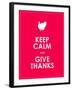 Keep Calm and Give Thanks Background-place4design-Framed Art Print