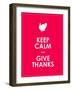 Keep Calm and Give Thanks Background-place4design-Framed Art Print