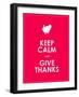 Keep Calm and Give Thanks Background-place4design-Framed Art Print