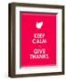 Keep Calm and Give Thanks Background-place4design-Framed Art Print