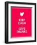 Keep Calm and Give Thanks Background-place4design-Framed Art Print