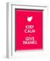 Keep Calm and Give Thanks Background-place4design-Framed Art Print