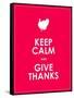 Keep Calm and Give Thanks Background-place4design-Framed Stretched Canvas