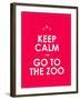 Keep Calm and Go to the Zoo Background-place4design-Framed Art Print