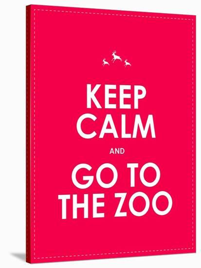 Keep Calm and Go to the Zoo Background-place4design-Stretched Canvas