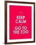 Keep Calm and Go to the Zoo Background-place4design-Framed Art Print