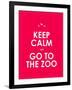 Keep Calm and Go to the Zoo Background-place4design-Framed Art Print