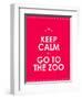 Keep Calm and Go to the Zoo Background-place4design-Framed Art Print