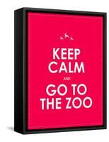 Keep Calm and Go to the Zoo Background-place4design-Framed Stretched Canvas