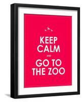 Keep Calm and Go to the Zoo Background-place4design-Framed Art Print