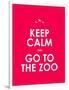 Keep Calm and Go to the Zoo Background-place4design-Framed Art Print