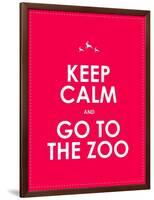 Keep Calm and Go to the Zoo Background-place4design-Framed Art Print