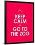 Keep Calm and Go to the Zoo Background-place4design-Framed Art Print