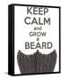 Keep Calm and Grow a Beard-BTRSELLER-Framed Stretched Canvas