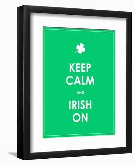 Keep Calm and Irish On-place4design-Framed Art Print