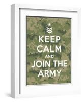 Keep Calm and Join the Army-Thomaspajot-Framed Art Print