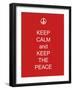 Keep Calm and Keep the Peace-Whoartnow-Framed Giclee Print