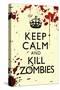 Keep Calm and Kill Zombies Humor-null-Stretched Canvas