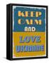 Keep Calm and Love Ukraine. Motivational Poster.-sibgat-Framed Stretched Canvas