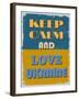 Keep Calm and Love Ukraine. Motivational Poster.-sibgat-Framed Art Print