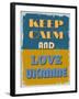 Keep Calm and Love Ukraine. Motivational Poster.-sibgat-Framed Art Print