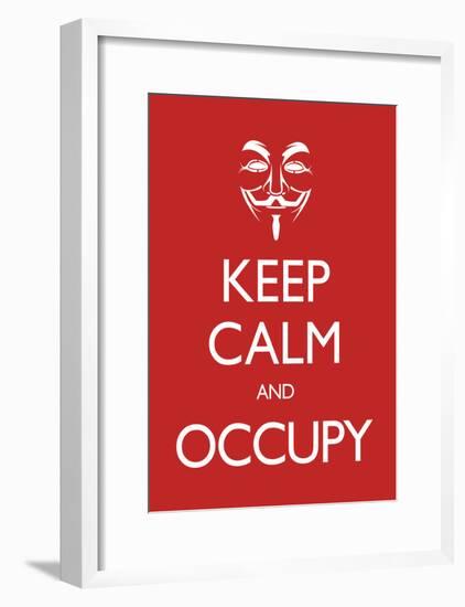 Keep Calm and Occupy Poster-null-Framed Poster