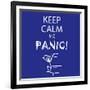 Keep Calm and Panic-Mirage3-Framed Art Print