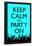 Keep Calm and Party On, Blue-null-Framed Poster