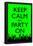 Keep Calm and Party On (Green)-null-Framed Poster