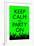 Keep Calm and Party On (Green)-null-Framed Poster