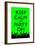 Keep Calm and Party On, Green-null-Framed Poster