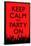 Keep Calm and Party On (Red)-null-Framed Poster